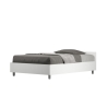 Cama de solteiro e meio com estrado branco cinza 120x190 Nuamo Venda