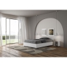 Cama de solteiro e meio com estrado branco cinza 120x190 Nuamo Saldos