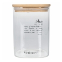 conjunto de 3 potes de vidro 10x14cm para café açúcar e sal Victionary Descontos