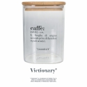 pote para café 10x10x14cm em vidro com tampa de bambu Victionary Oferta
