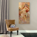Quadro em tela mulher Art Nouveau Outono Alphonse Mucha Venda