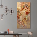Quadro em tela mulher Art Nouveau Outono Alphonse Mucha Saldos
