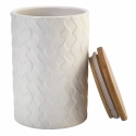 Conjunto de 3 potes de cozinha em cerâmica com tampa Shade of Shape Geometrie Descontos