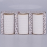 Conjunto de 3 potes de cozinha em cerâmica com tampa Shade of Shape Geometrie Catálogo