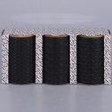 Conjunto de 3 frascos de cozinha em cerâmica com tampa Shade of Shape Geometrie Custo