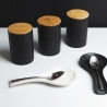 Conjunto de 3 frascos de cozinha em cerâmica com tampa Shade of Shape Geometrie Escolha