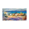 Quadro em tela com paisagem marítima Costa mediterrânea Luigi Florio Oferta