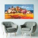 Tela Decorativa Paisagem Rústica Borgo sul mare Luigi Florio Saldos