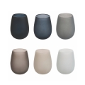 Conjunto de 6 copos de mesa com gotas 600ml cinza Happy Hour Stones Promoção