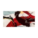 Estampa abstrata moderna contemporânea em tela Ride the Tiger Jim Stone Oferta