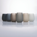Conjunto de 6 copos de mesa com gotas 600ml cinza Happy Hour Stones Venda