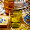 Conjunto de 6 copos de água em vidro multicolorido artesanal Unico Daily Venda
