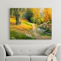 Quadro em tela paisagem "Ristoro sul sentiero" de Adriano Galasso Saldos