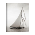 Quadro impressão em tela barco à vela vintage preto e branco Britannia Promoção