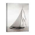 Quadro impressão em tela barco à vela vintage preto e branco Britannia Promoção