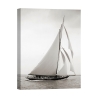 Quadro impressão em tela barco à vela vintage preto e branco Britannia Promoção