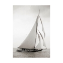 Quadro impressão em tela barco à vela vintage preto e branco Britannia Oferta