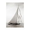 Quadro impressão em tela barco à vela vintage preto e branco Britannia Oferta