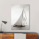 Quadro impressão em tela barco à vela vintage preto e branco Britannia Venda