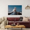 Tela Fotográfica com Impressão: Farol no Mar Mediterrâneo Venda