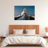 Tela Fotográfica com Impressão: Farol no Mar Mediterrâneo Saldos