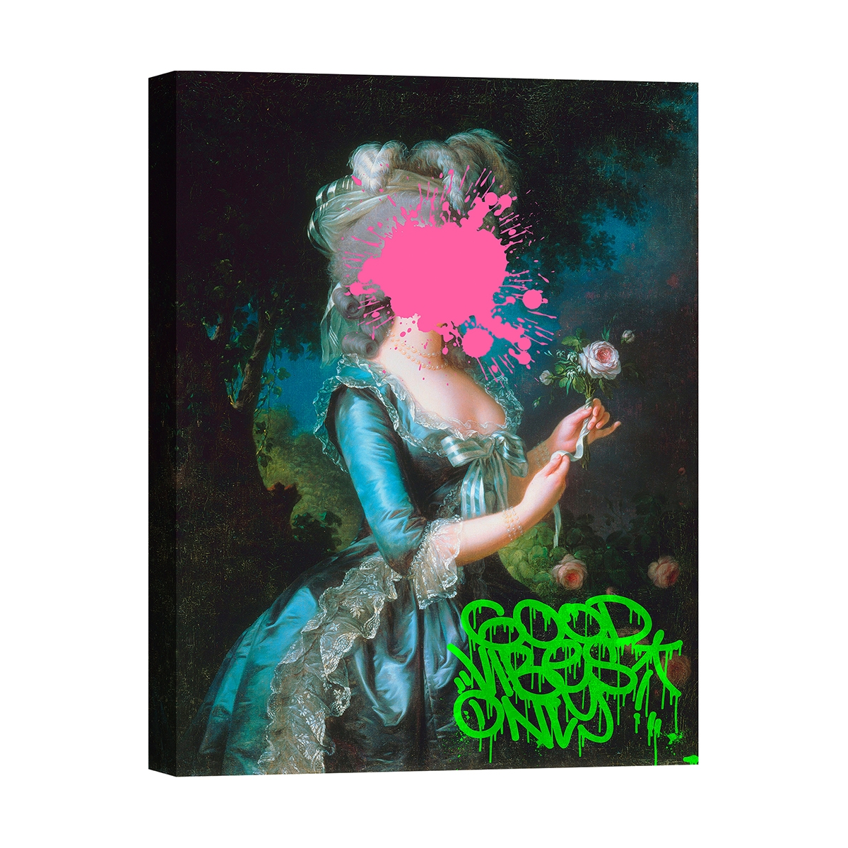 Impressão em tela quadro pop street art Marie Antoinette de Eric Chestier