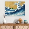 Tela Impressa: A Grande Onda de Kanagawa de Hokusai Venda