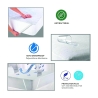 Protetor de Colchão Impermeável para Cama de Casal 160x200cm Huston Saldos