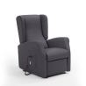 Poltrona relax em tecido 2 motores com rodas e lift alzapersona Trilly Saldos