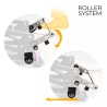 Poltrona relax em tecido 2 motores com rodas e lift alzapersona Trilly 