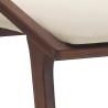 Conjunto de 2 cadeiras de jantar design moderno em madeira e couro sintético bege Hays Oferta