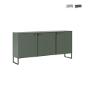 Aparador sala de estar cozinha 3 portas 184x40x90cm design contemporâneo Madrid Promoção