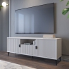 Móvel baixo para TV de sala com 2 portas e gaveta 153x40x61 Danielle Venda