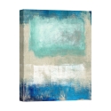 Tela Decorativa Moderna Abstrata em Bege e Azul Magic Sea Ludwig Maun Promoção
