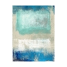 Tela Decorativa Moderna Abstrata em Bege e Azul Magic Sea Ludwig Maun Oferta
