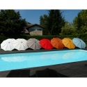 Guarda-sol de jardim moderno Ø200cm para exterior terraço Border 