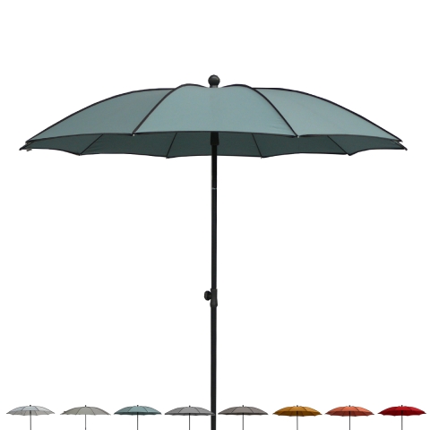 Guarda-sol de jardim moderno Ø200cm para exterior terraço Border Promoção
