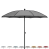 Guarda-sol de jardim moderno Ø200cm para exterior terraço Border Estoque
