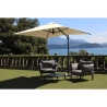 Guarda-sol lateral quadrado 250x250 cm de jardim proteção UV50+ Trend 