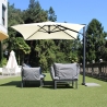 Guarda-sol lateral quadrado 250x250 cm de jardim proteção UV50+ Trend Venda