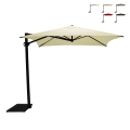 Guarda-sol lateral quadrado 250x250 cm de jardim proteção UV50+ Trend Promoção