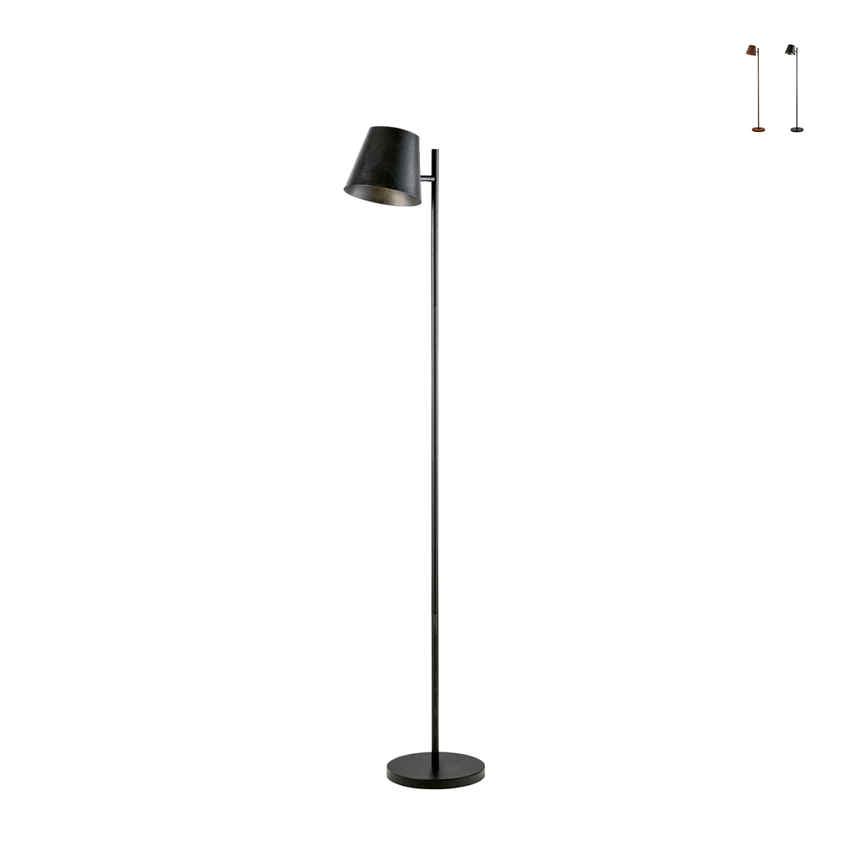 Candeeiro de pé em metal estilo vintage industrial Colt LP