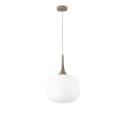 Candeeiro de suspensão moderno com luz em vidro branco opala Jaipur Venda