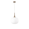 Candeeiro de suspensão moderno com luz em vidro branco opala Jaipur Venda