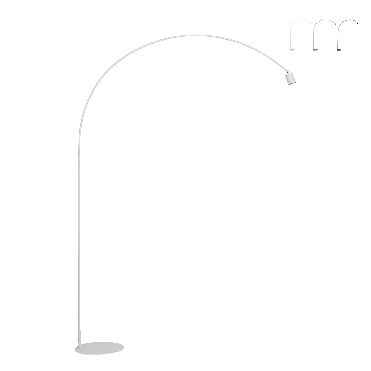 Candeeiro de pé com arco em metal estilo minimalista ponto de luz ajustável Maison