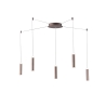 Candeeiro de Teto LED 5 Lâmpadas Suspensas Design Moderno Candle Venda