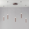 Candeeiro de Teto LED 5 Lâmpadas Suspensas Design Moderno Candle Promoção