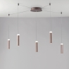 Candeeiro de Teto LED 5 Lâmpadas Suspensas Design Moderno Candle Promoção