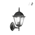 Aplique exterior lanterna estilo clássico alumínio vidro Roma Uplight Oferta