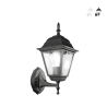 Aplique exterior lanterna estilo clássico alumínio vidro Roma Uplight Oferta